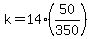 k=14%2850%2F350%29