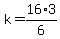 k=16%2A3%2F6