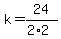 k=24%2F%282%2A2%29