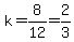 k=8%2F12=2%2F3