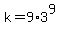 k=9%2A3%5E9