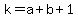k=a%2Bb%2B1