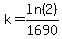 k=ln%282%29%2F1690