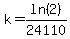 k=ln%282%29%2F24110