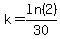 k=ln%282%29%2F30