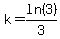 k=ln%283%29%2F3