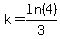 k=ln%284%29%2F3