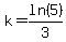 k=ln%285%29%2F3