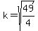 k=sqrt%2849%2F4%29