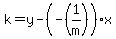 k=y-%28-%281%2Fm%29%29x