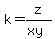 k=z%2F%28xy%29