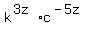 k%5E%283z%29+%2Ac%5E%28-5z%29