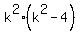 k%5E2%2A%28k%5E2+-+4%29