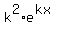 k%5E2%2Ae%5E%28kx%29