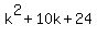 k%5E2%2B10k%2B24
