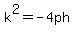k%5E2=-4ph