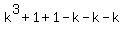 k%5E3+%2B+1+%2B+1+-+k+-k+-+k
