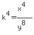 k%5E4=%28x%5E4%29%2F%28y%5E8%29