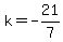 k+=+-21%2F7