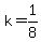 k+=+1%2F8