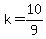 k+=+10%2F9