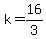 k+=+16%2F3