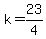 k+=+23%2F4