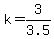 k+=+3%2F3.5