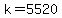 k+=+5520