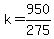 k+=+950%2F275