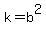 k+=+b%5E2