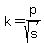 k+=+p%2Fsqrt%28s%29