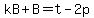 kB%2BB=t-2p
