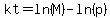 kt=ln%28M%29-ln%28p%29