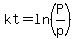 kt=ln%28P%2Fp%29