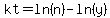 kt=ln%28n%29-ln%28y%29