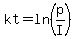 kt=ln%28p%2FI%29