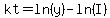 kt=ln%28y%29-ln%28I%29