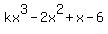 kx%5E3-2x%5E2%2Bx-6