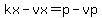kx-vx=p-vp