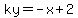 ky=-x%2B2