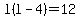 l%28l-4%29=12