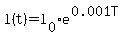 l%28t%29=l%5B0%5D%2Ae%5E%280.001T%29