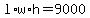 l%2Aw%2Ah+=+9000