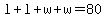 l%2Bl%2Bw%2Bw=80