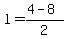 l=%284-8%29%2F2
