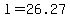 l=26.27