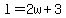 l=2w%2B3