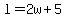 l=2w%2B5