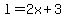 l=2x%2B3